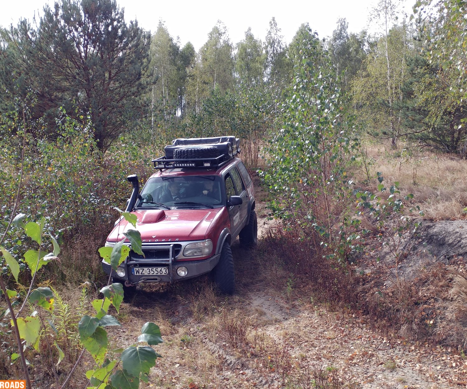 Ćwiczenia na torze podczas szkolenia 4x4